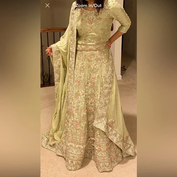Lehengas | Light Green Desi Indian Lehenga | Poshmark